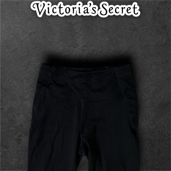 Preowned Victoria’s Secret VSX Flow Sweat On Point Soft Black Leggings - Small - Picture 4 of 8